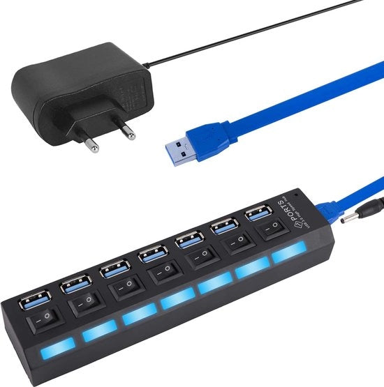 Hub USB 3.0 Distributore di 5 porte a 5 Gbps