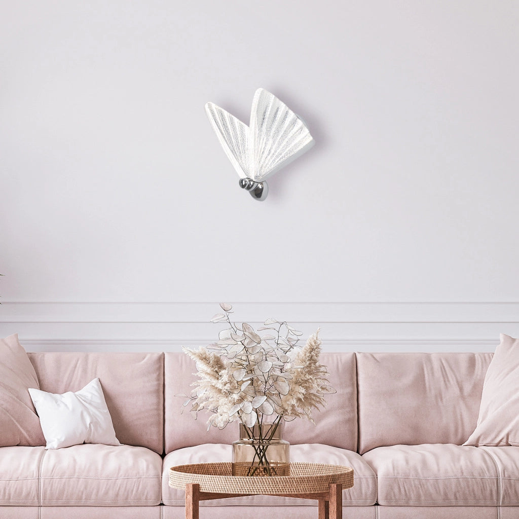 Applique Mariposa farfalla cromata LED 8W CCT LightPrestige