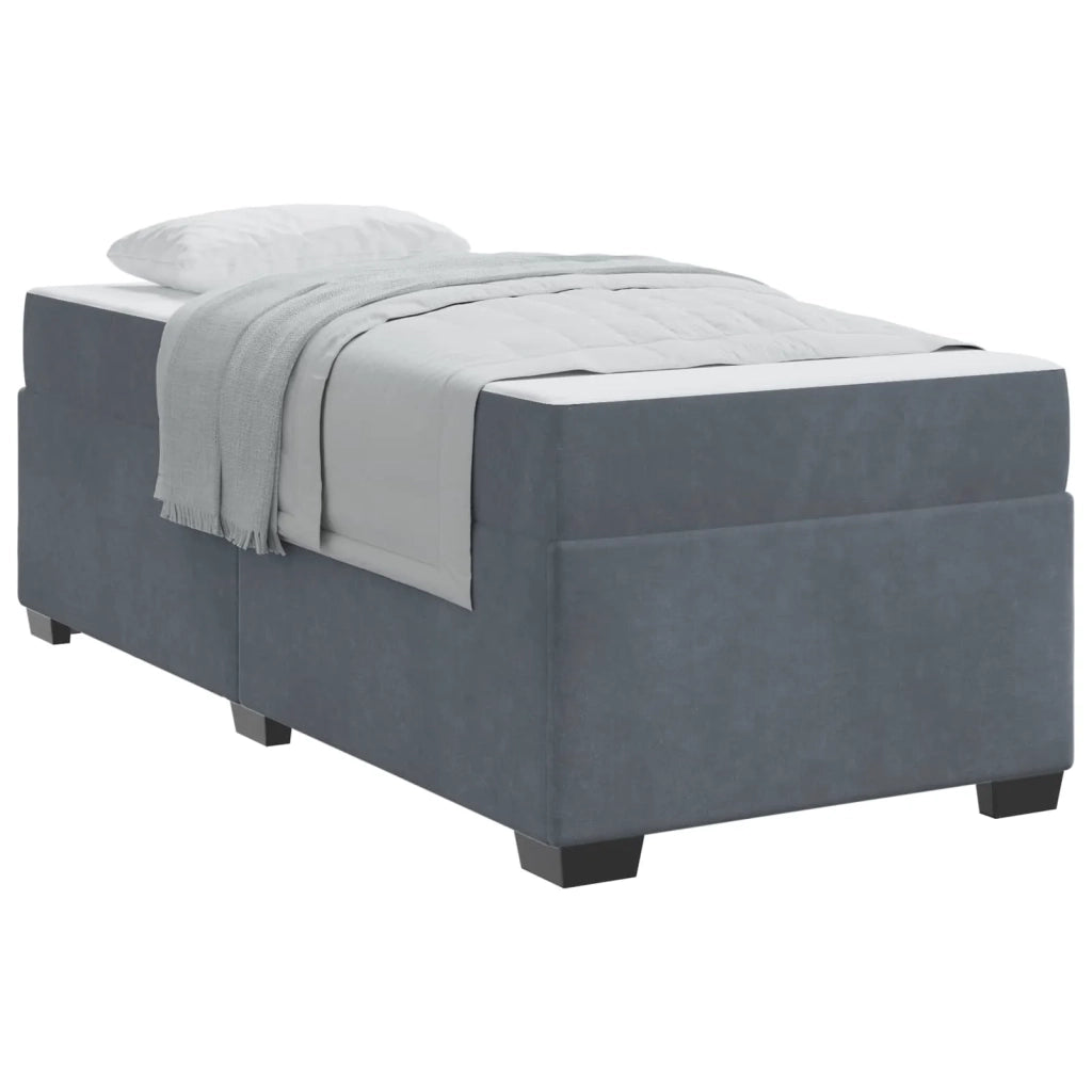 Struttura del letto Grigio scuro 80 x 200 cm Tessuto 3399255