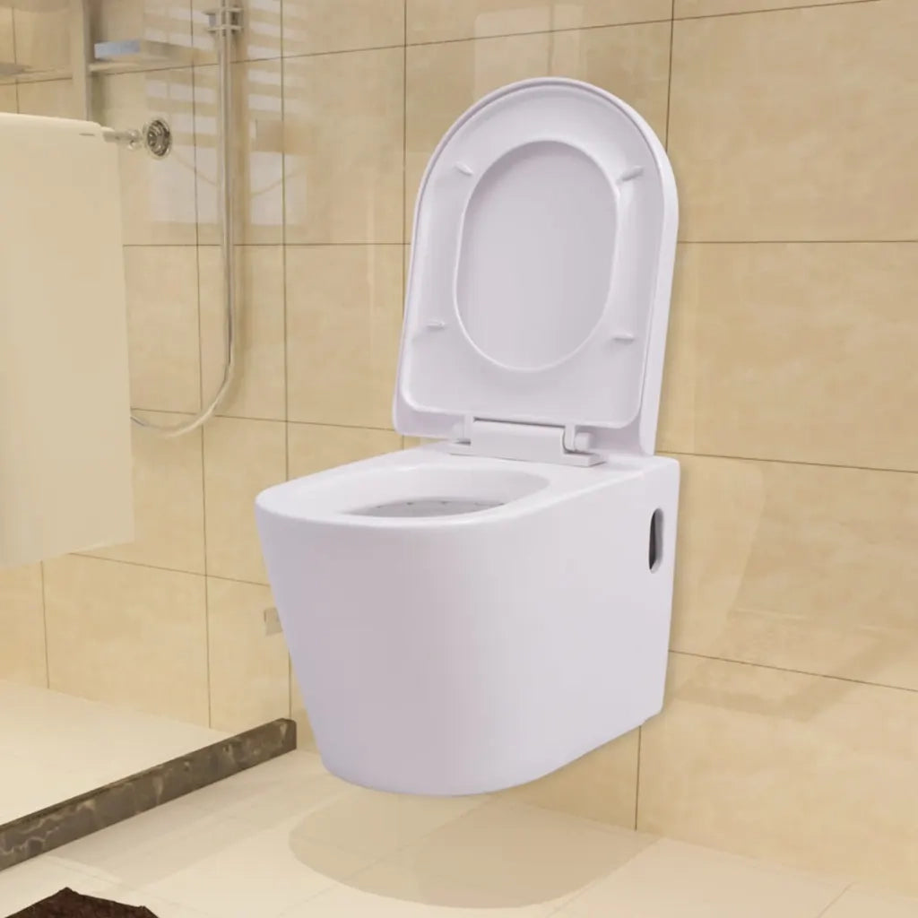 WC Sospeso in Ceramica Bianca 244270