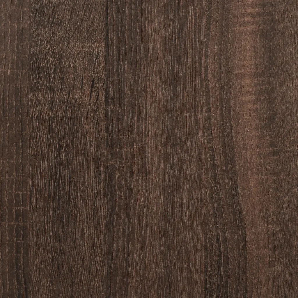Letto singolo | Letto per adulti | Giroletto Rovere Marrone 75x190 cm in Legno Multistrato