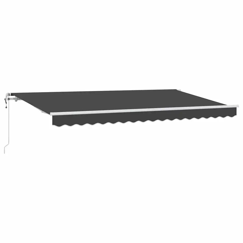 Tenda Retrattile Antracite 400 x 200 cm Tessuto 3329797
