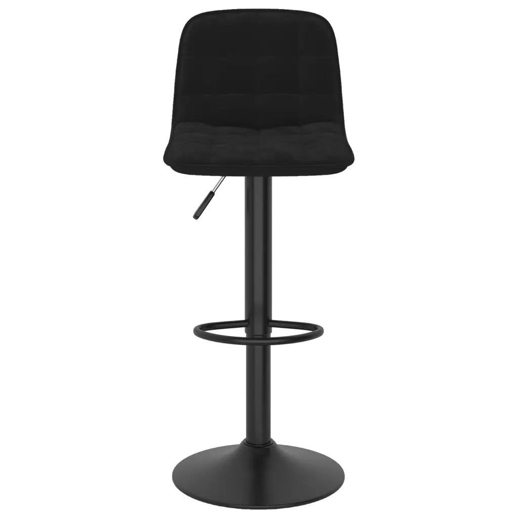 Sgabello da Bar Nero in Velluto 333977