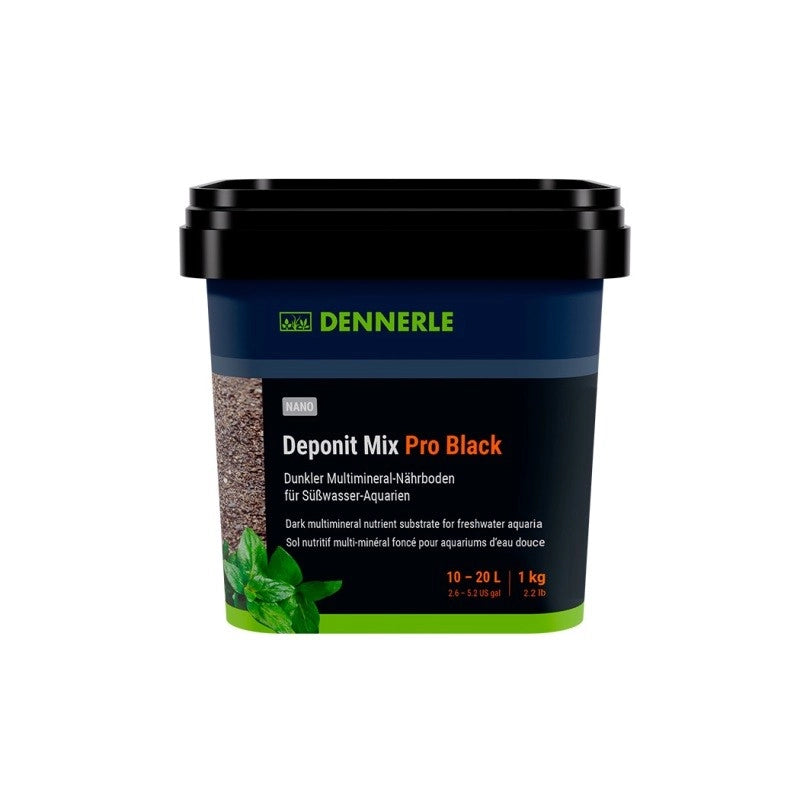 Dennerle Nano Deponit Mix Pro 1kg - fondo fertile per 20 litri Colore: Black
