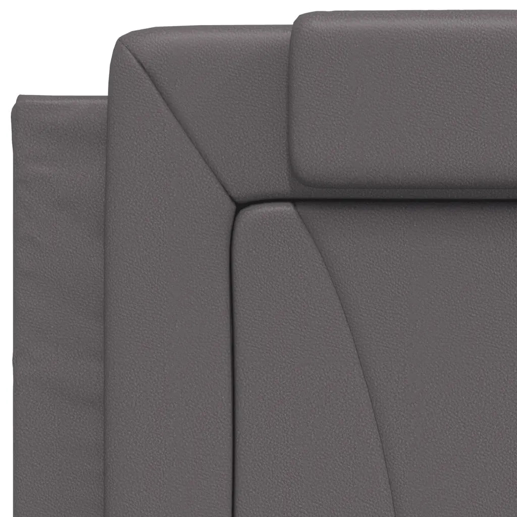 Cuscino Testiera Viana Grigio 80 cm in Similpelle 374763