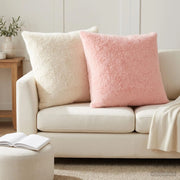 Federa 6 pz HEERLEN Rosa 80 x 80 cm Pelliccia di Coniglio Finta 913790