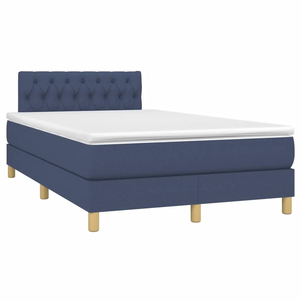 Giroletto a Molle con Materasso Blu 120x190 cm in Tessuto 3269799
