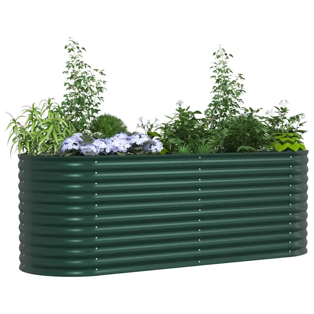 Letto Rialzato Verde 240 x 80 x 81 cm Acciaio 42008124