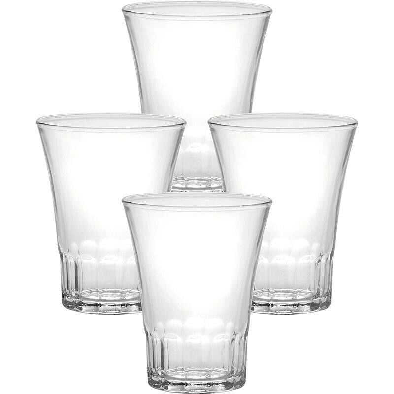 AMALFI 4 BICCHIERI TRASPARENTI PER ACQUA DA 210 ML