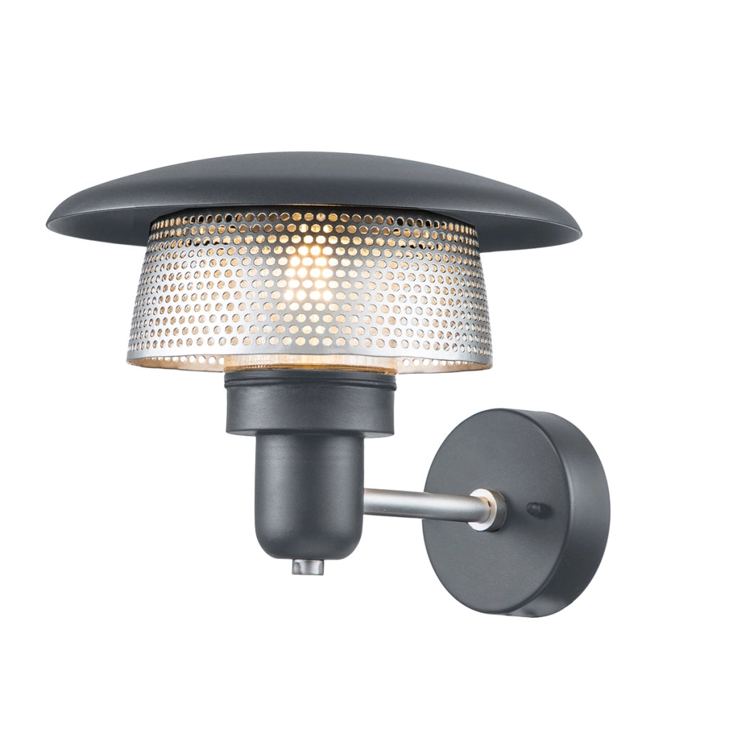 Applique esterna moderna grigia E27 40W IP44 Elstead