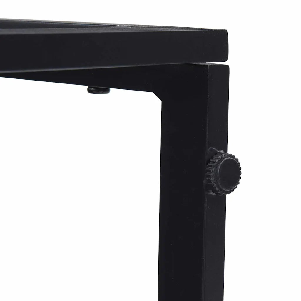 Mobili da Esterno Nero 70 x 70 x 32 cm Metallo 42008028