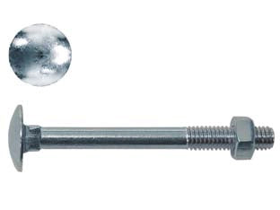 BULLONE ACCIAIO TESTA TONDA CON DADO- - ø mm.5x35 - 200 pezzi AMBROVIT