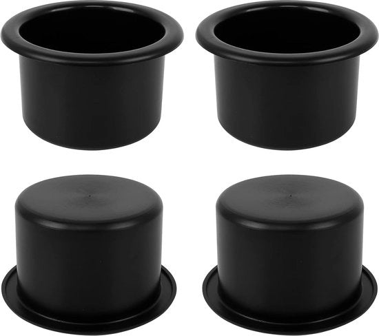 Sostituenti per auto e divano - 4 pezzi - nero - plastica