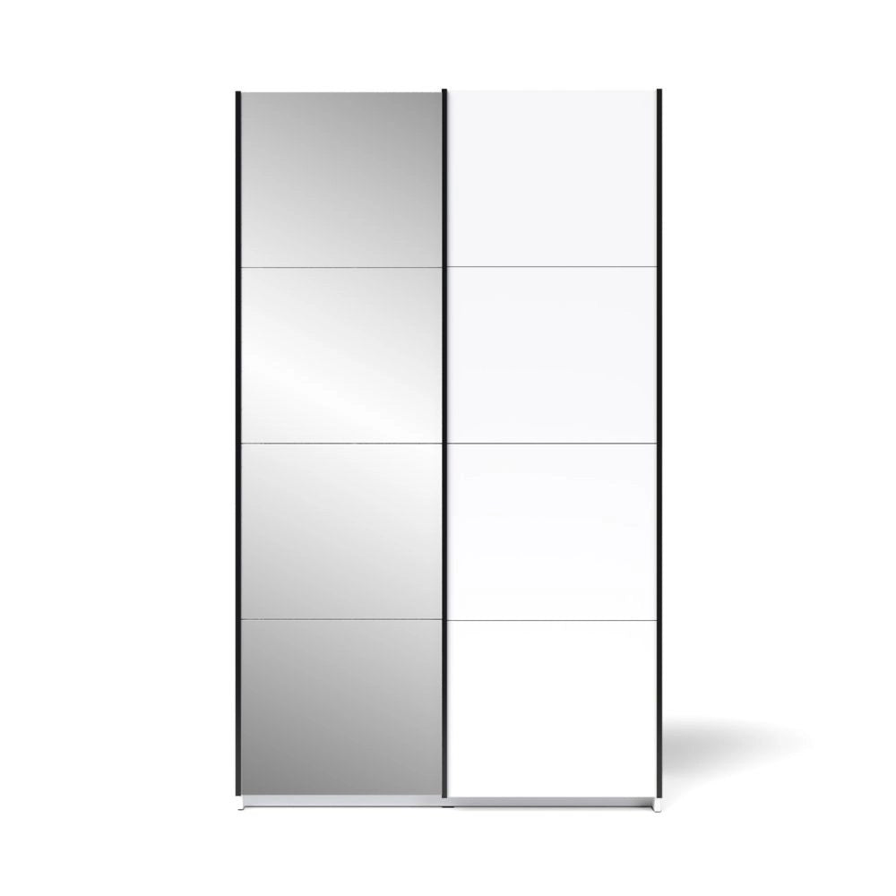 Armadio 2 ante scorrevoli bianco con specchio Zegna 120x59.2x205H