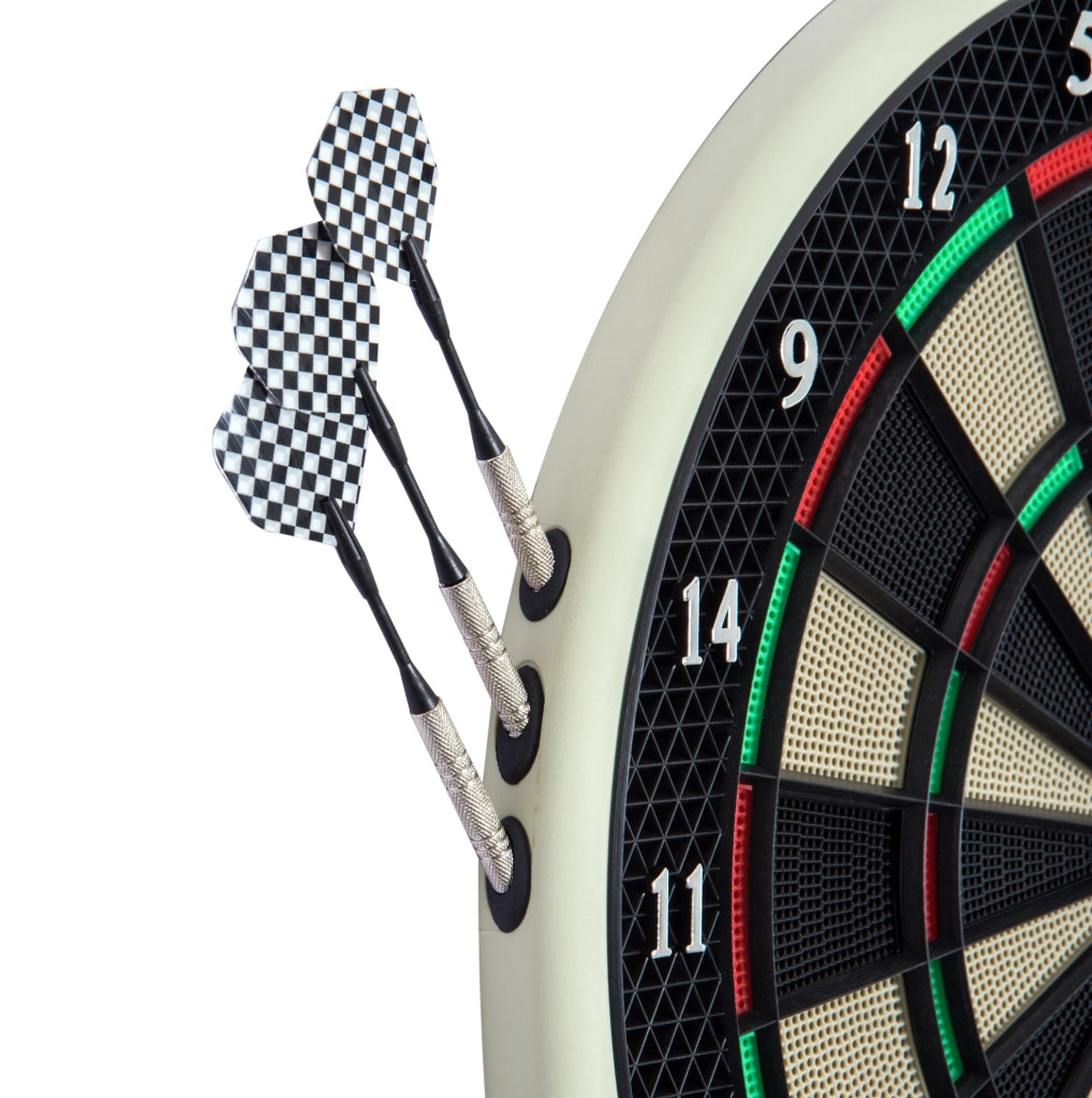 Bersaglio Elettronico per Freccette con Display LCD 18 Giochi e 159 Varianti per Fino a 8 Giocatori Nero