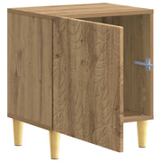 Comodino | Armadio da Notte | Mobiletto da notte Rovere Artigianale 43 x 34,5 x 50 cm