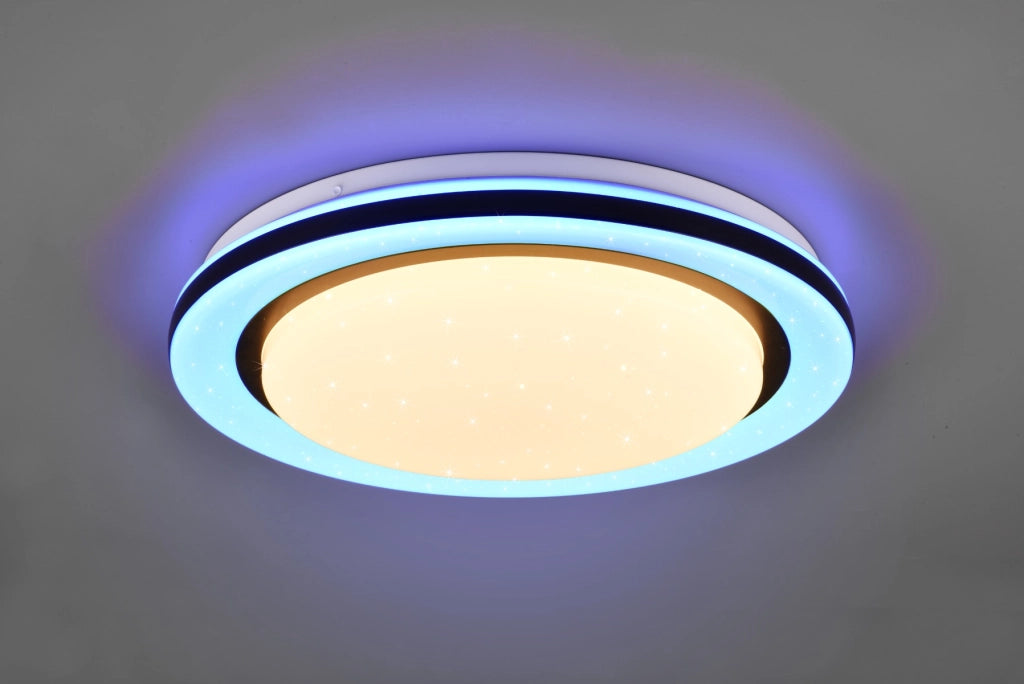 Plafoniera LED RL Cartida 38 cm 17W effetto stellare