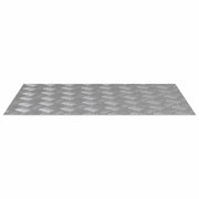 Gradini per Scale 2 pz | Tappetini per scale autoadesivi Argento 70 x 50 cm Alluminio