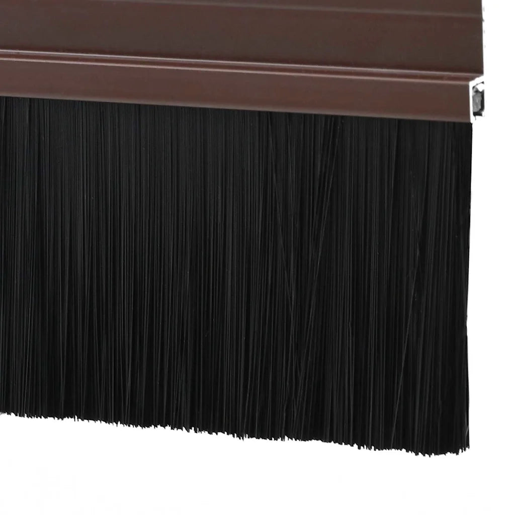 Spazzole per porte autoadesive 6 pz Marrone 100 cm CFW3016835