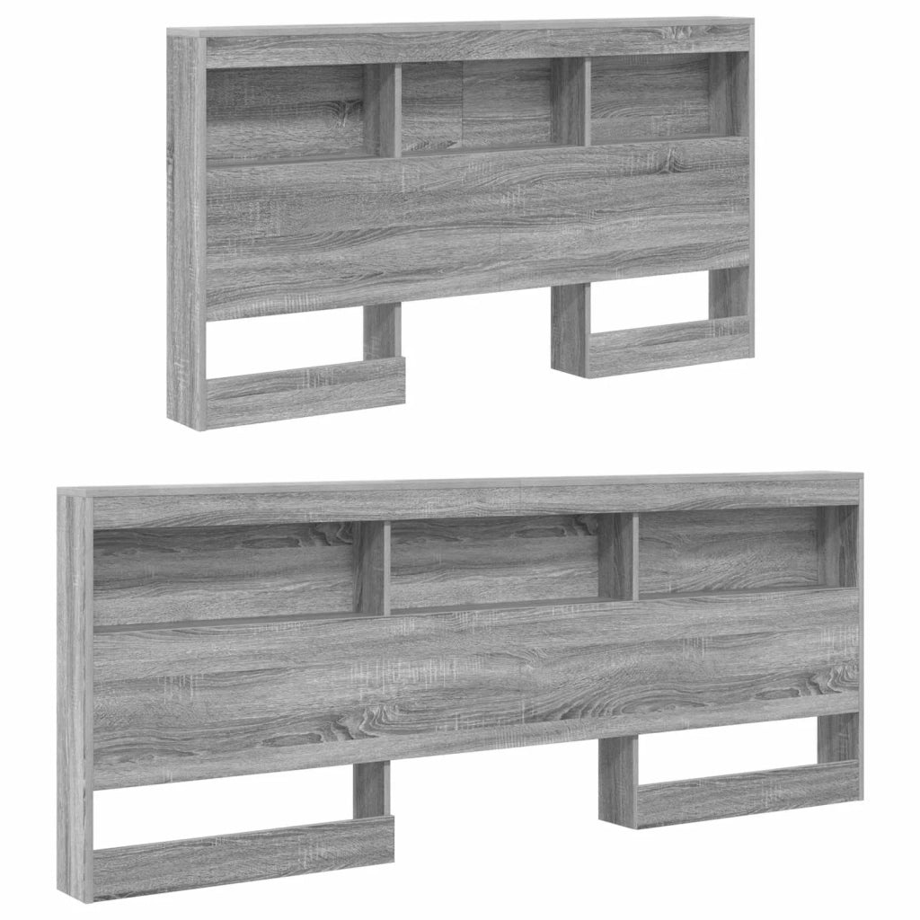 Testata contenitore Grigio Sonoma 160 cm Legno multistrato 3335506