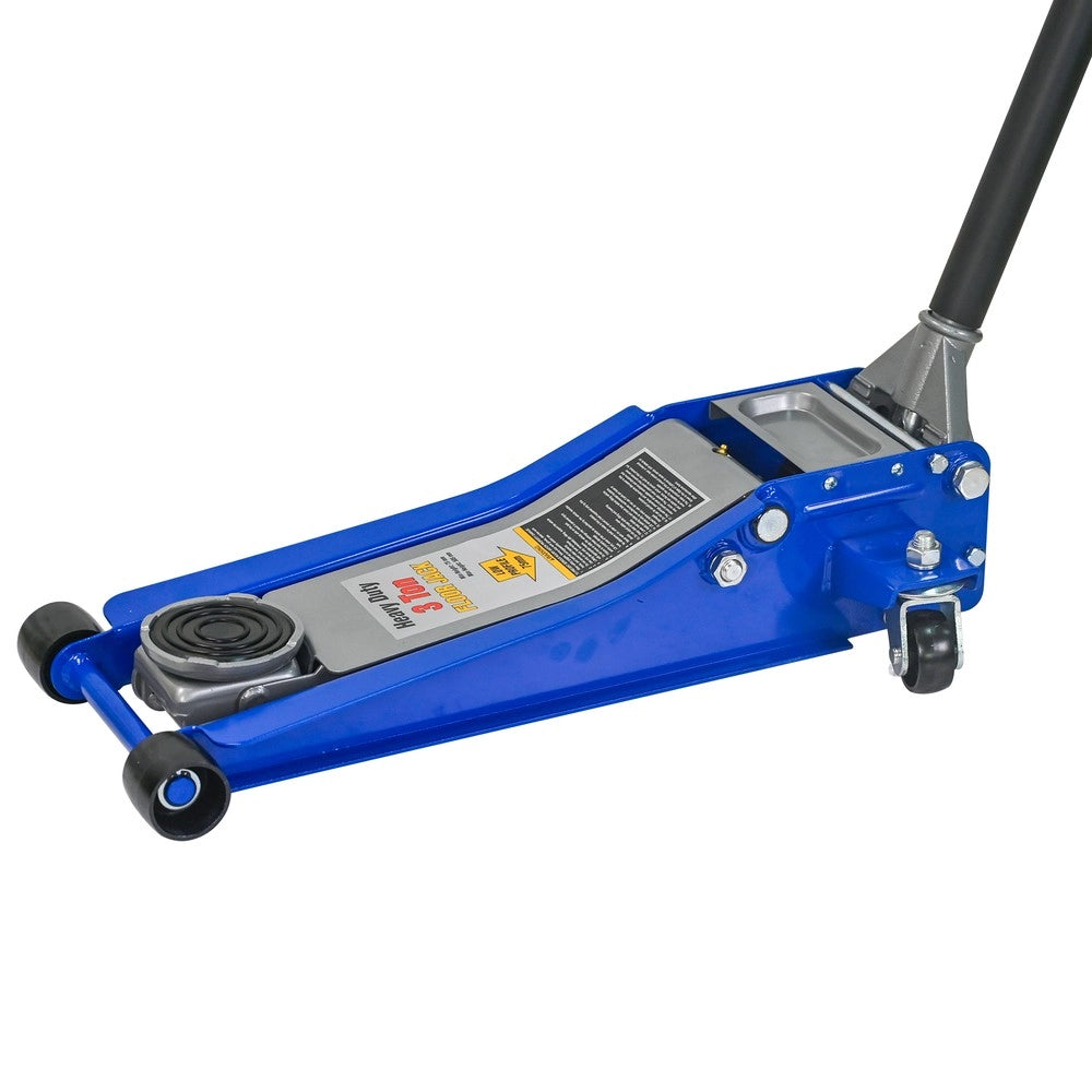 Cric Idraulico a Bottiglia ¨C MINIMAL ¨C 3 Ton, Blu e Argento