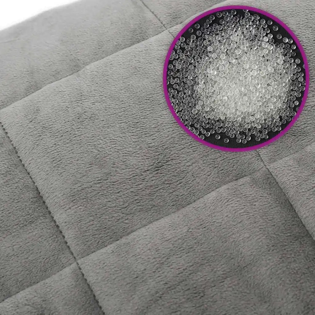 Coperta Ponderata Grigia 155x220 cm 7 kg Tessuto