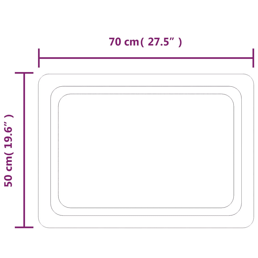 Specchio da Bagno | Specchio decorativo con Luci LED 50x70 cm