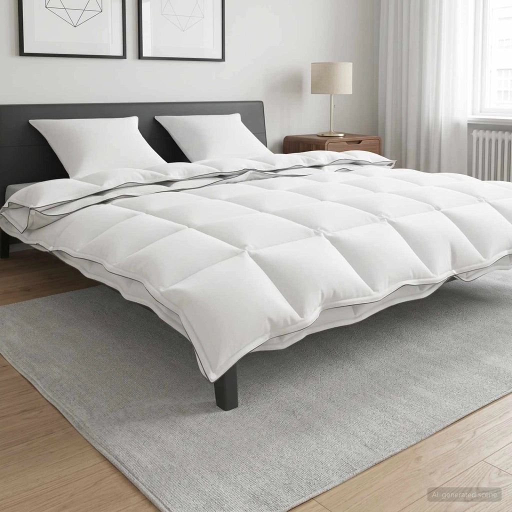 Piumone 240 x 220 cm 100% Cotone Bianco 42041969