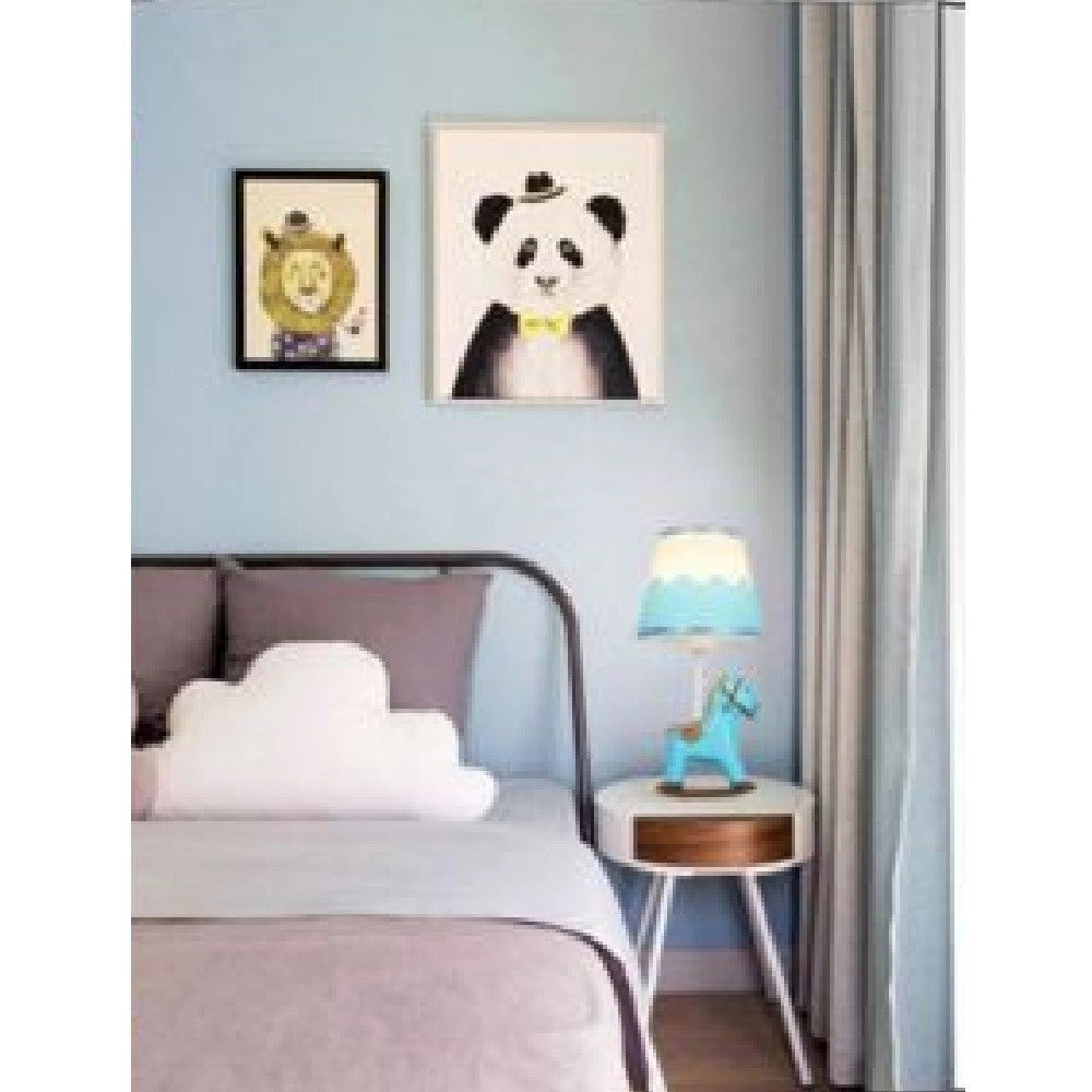 Trade Shop - Lampada Da Comodino Scrivania Cameretta Bimba Bimbo Cavallo A Dondolo E27 D09 -