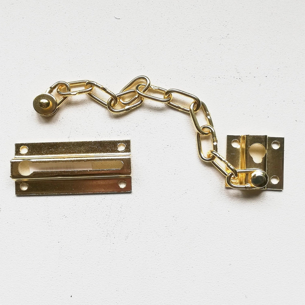 Catenella ottonata di sicurezza per porte