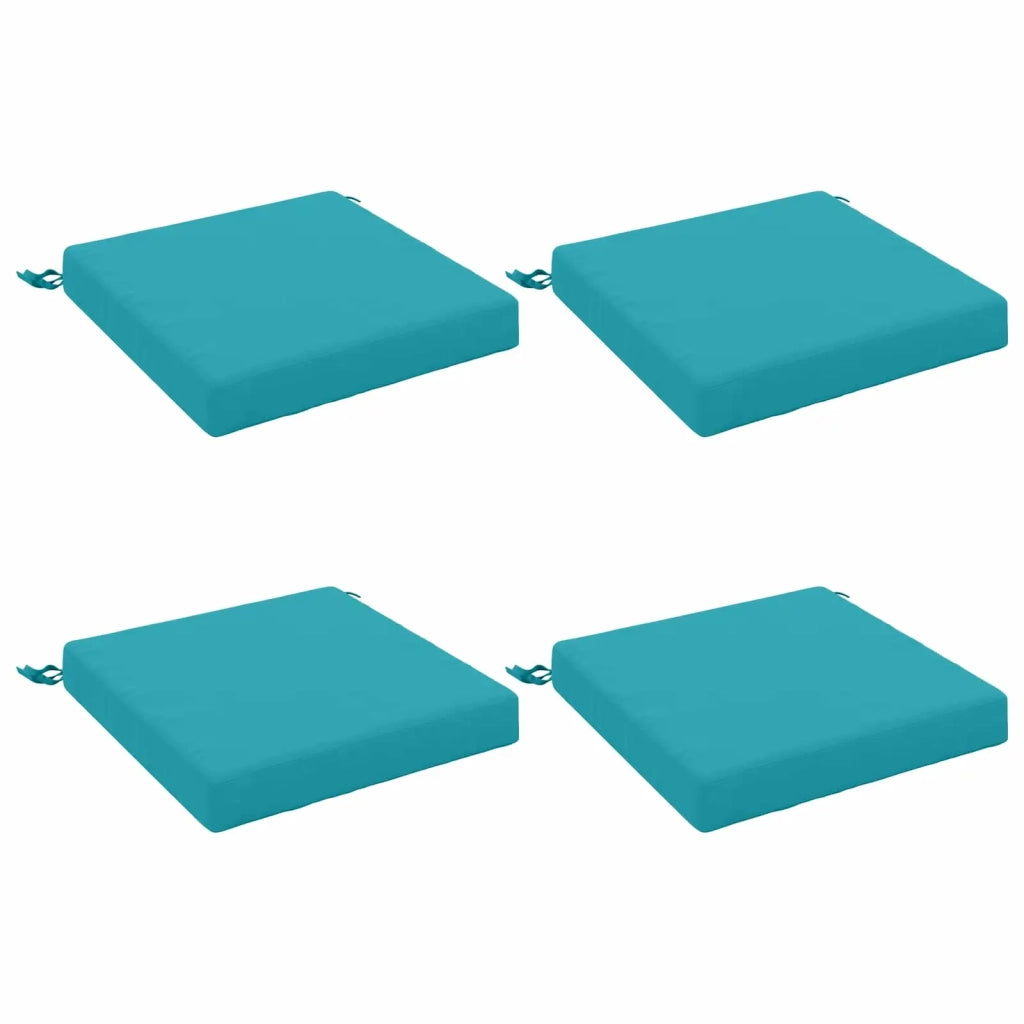 Cuscini per Seduta SOEST 4 pz 100% Poliestere Turchese 944496