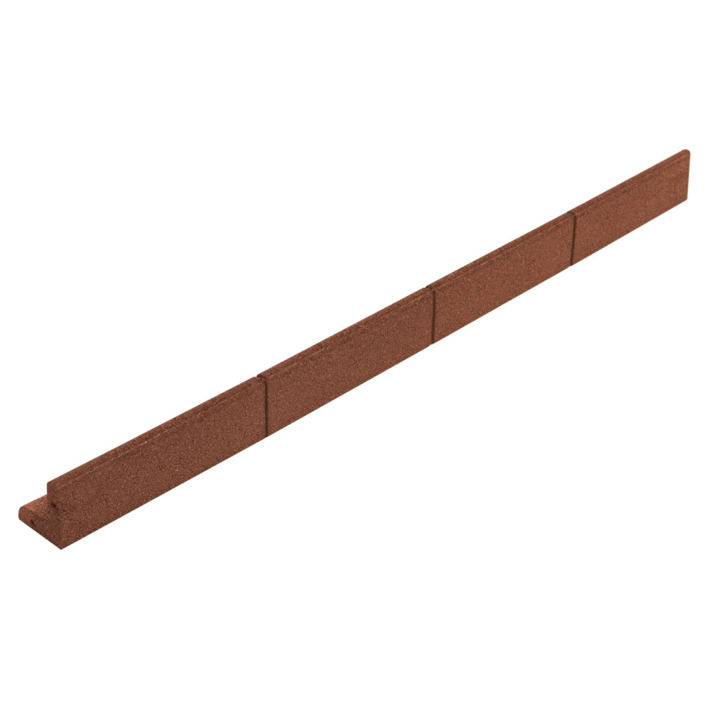 Bordura Flessibile da Giardino 22 x 1,2 m Terracotta con Martello in Gomma