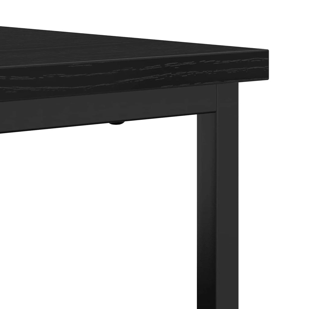 Credenza | Madia | Buffet da pranzo | Armadio da pranzo Rovere Nero 69 x 35 x 80 cm Legno multistrato