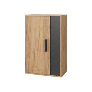 Vicco Scaffale a muro Quercia dorata/antracite 50.1 x 78.4 cm con 2 scomparti