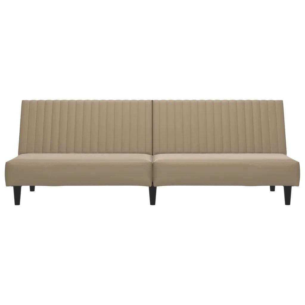 Divano letto | Sof¨¤ letto | Letto singolo a 2 Posti Cappuccino in Similpelle