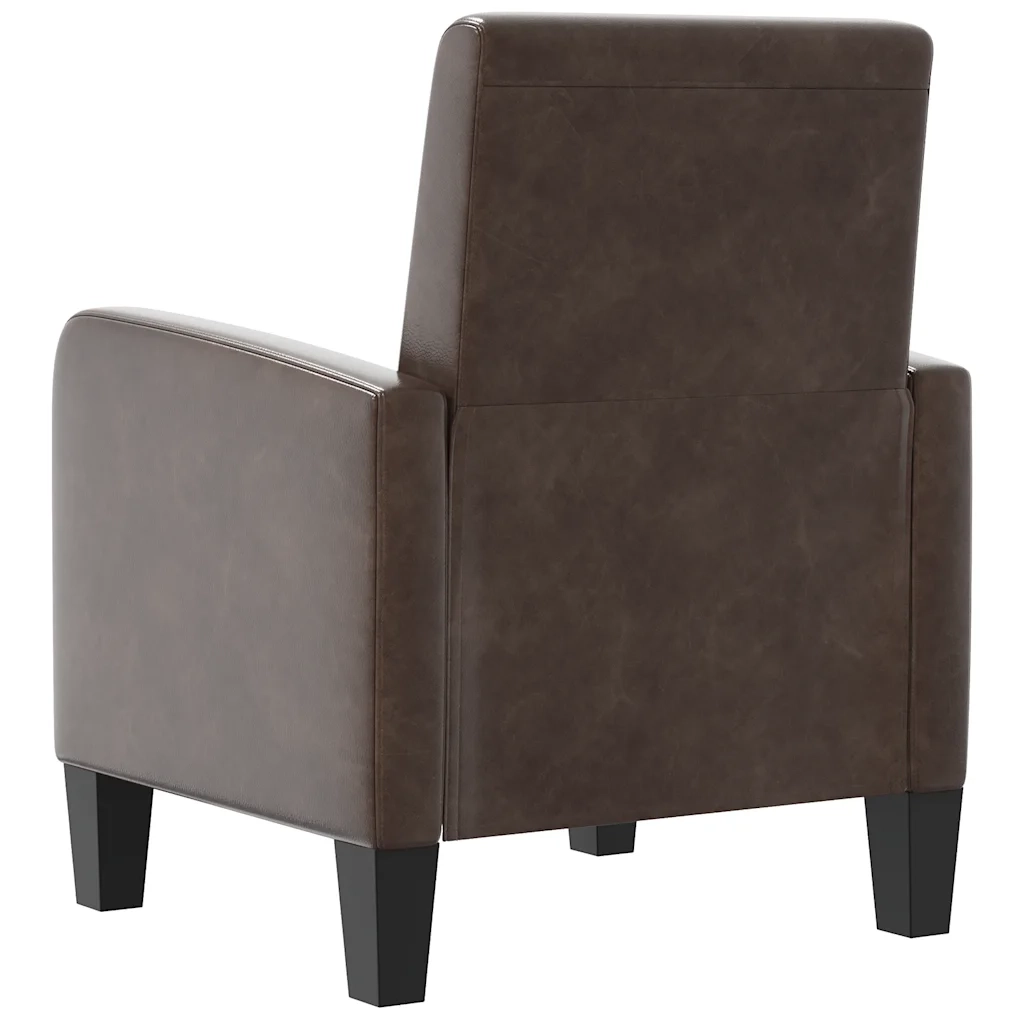 Poltrona | Sedia Relax Marrone in Similpelle