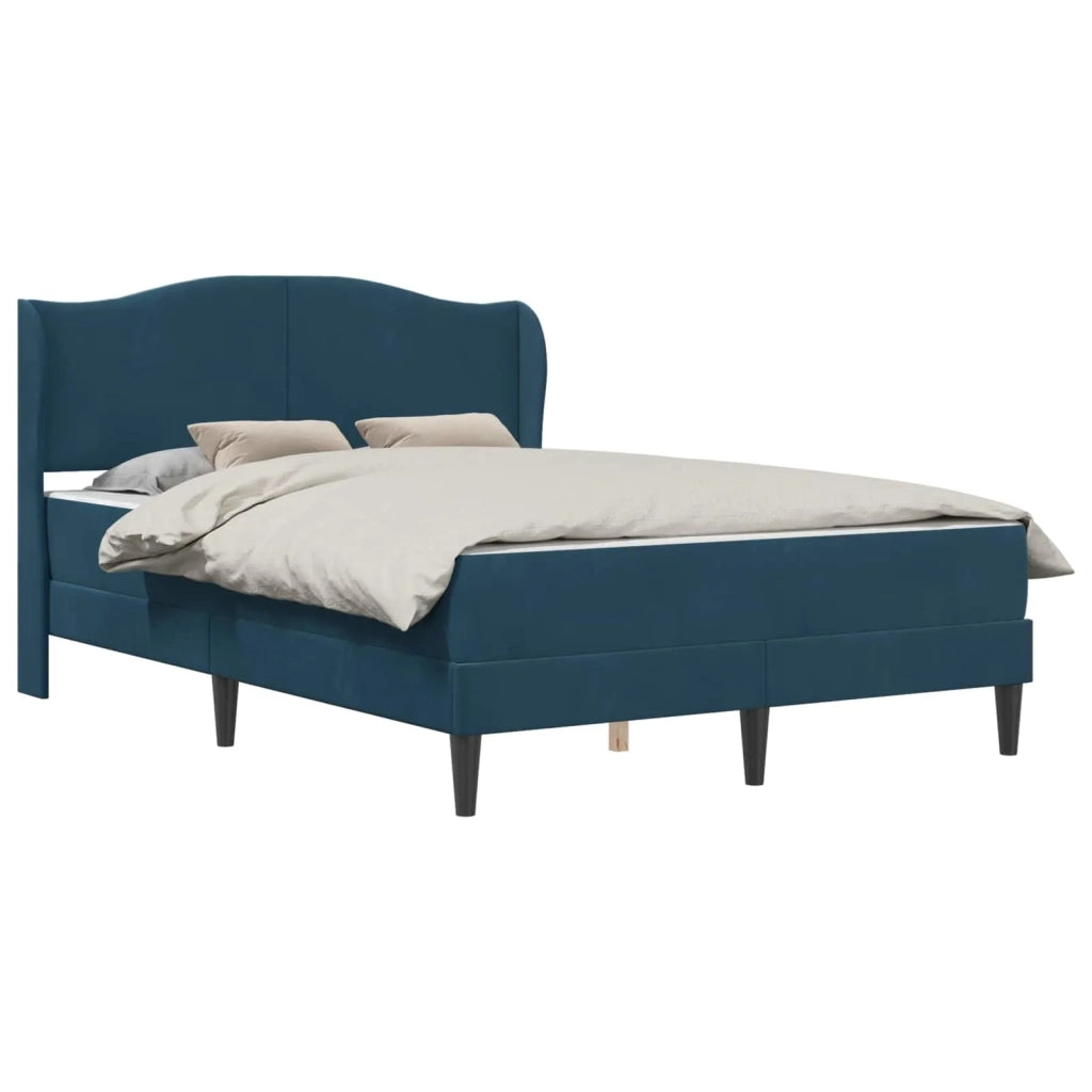 Struttura del letto con testiera Blu 160 x 200 cm Velluto 3415219