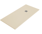 Piatto doccia ARDESIA 70x160 cm Crema griglia in acciaio