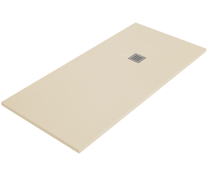 Piatto doccia ARDESIA 70x160 cm Crema griglia in acciaio