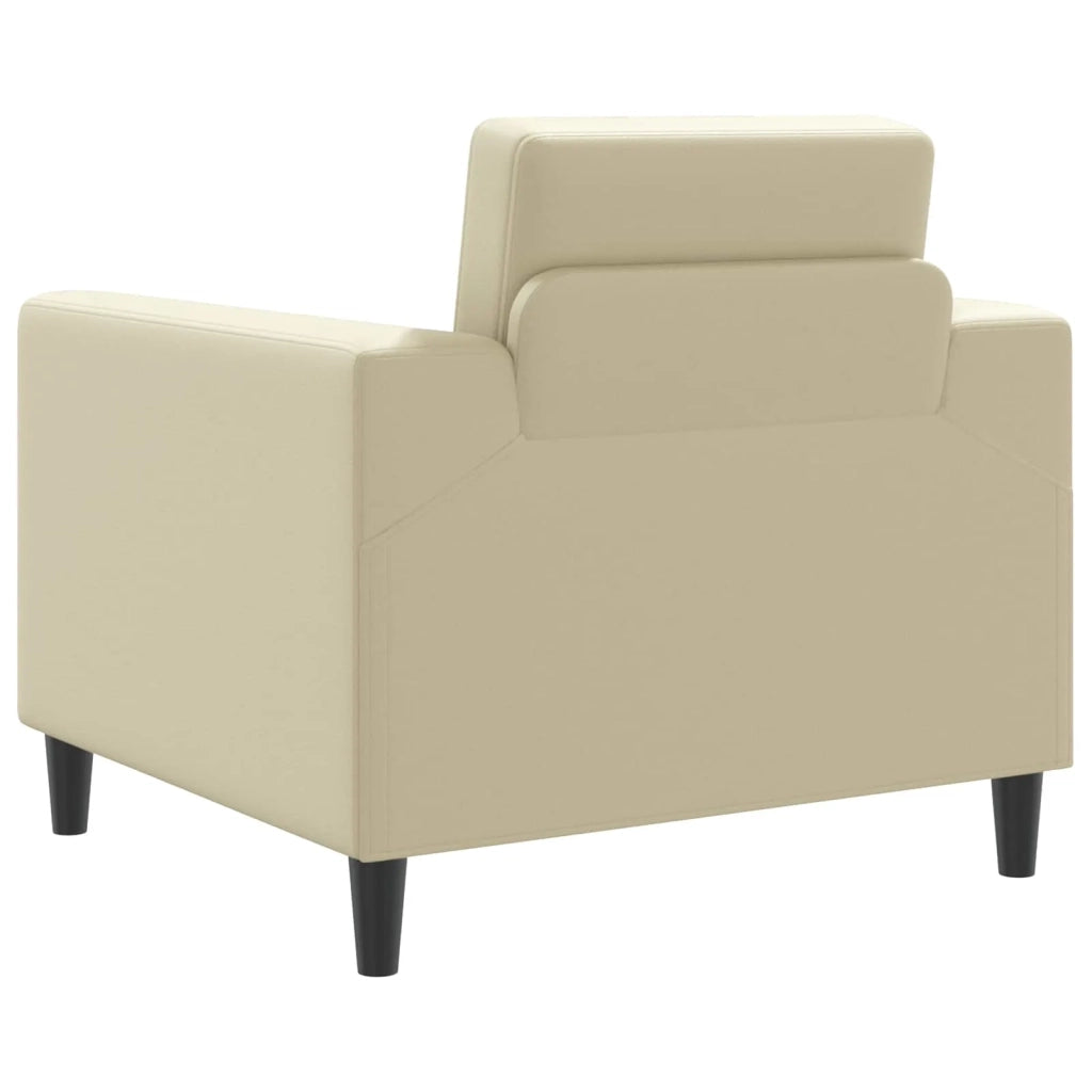 Poltrona Crema Similpelle 42042467