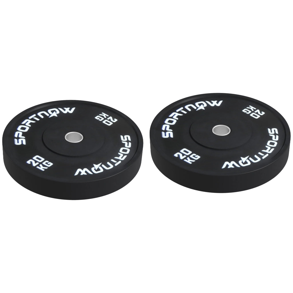 Set Dischi 20kg ¨C Minimal ¨C Nero 2 pezzi ?5cm