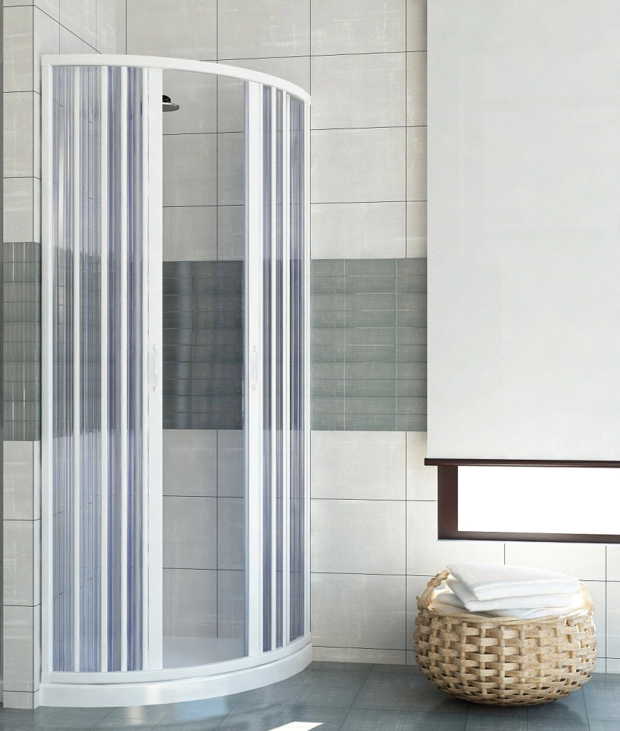 Box doccia Giove 90X90cm in pvc apertura semicircolare centrale