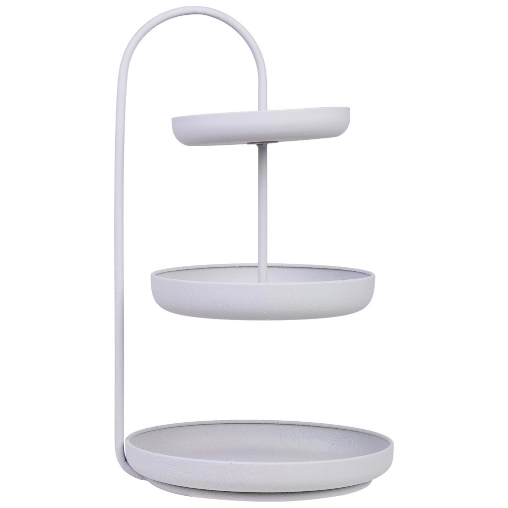 Vassoio decorativo in metallo 31x30x53h cm