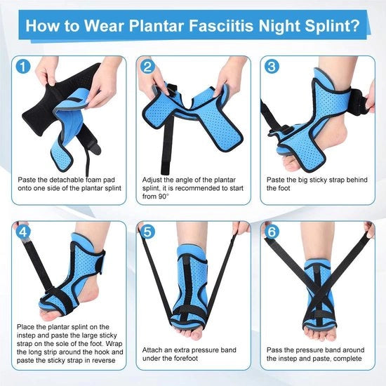 Trattamento fasciite notturno - Dischetta di schiuma per il piede - Illuminazione per la vaginitite pediatria