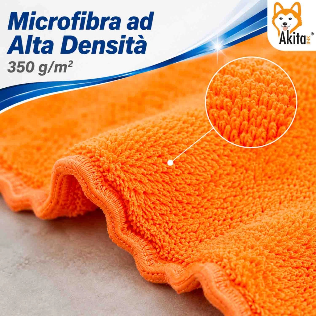 Akitaink 3 Panni Pavimenti Microfibra Perla Clean 50x70 cm