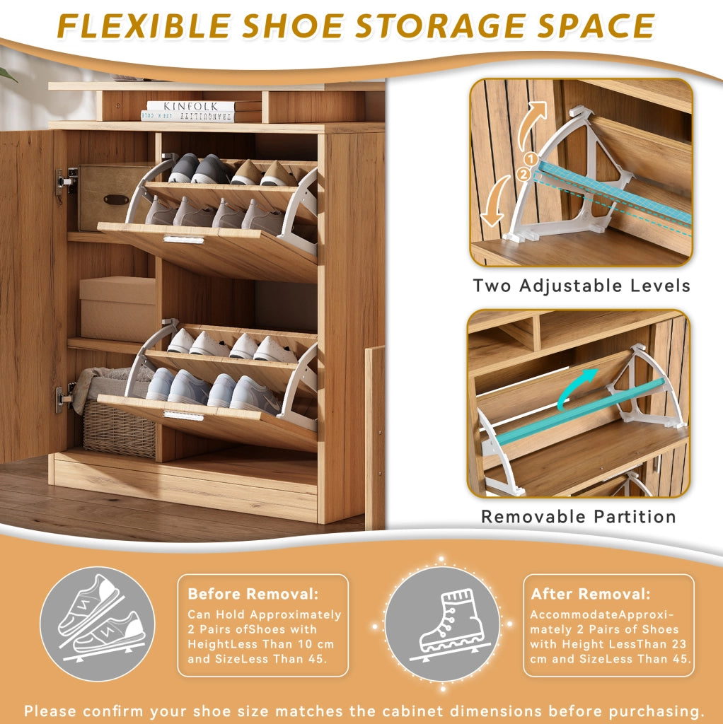 Set ingresso con panca portascarpe; specchio e ganci; 140x35x133 cm; effetto legno naturale