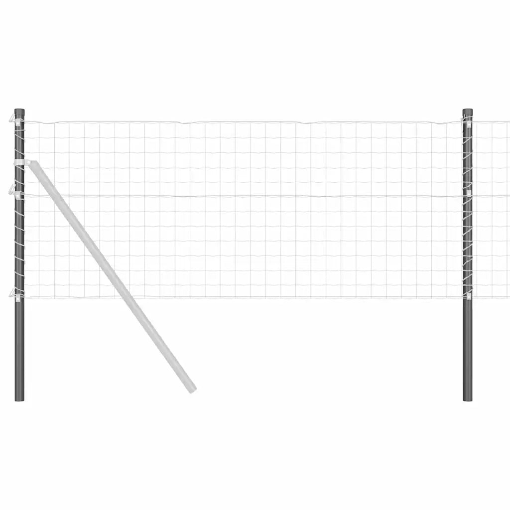 Palo della recinzione 2 pcs Grigio 80 cm 42012751