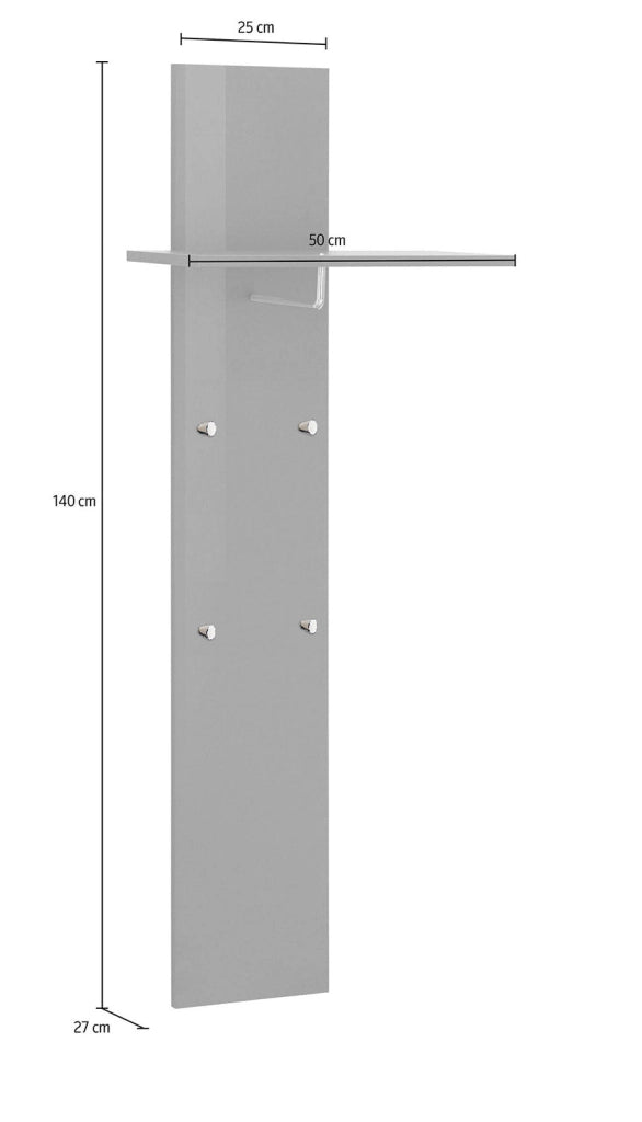 Appendiabito  50x27x140 cm Magic Antracite Lucido