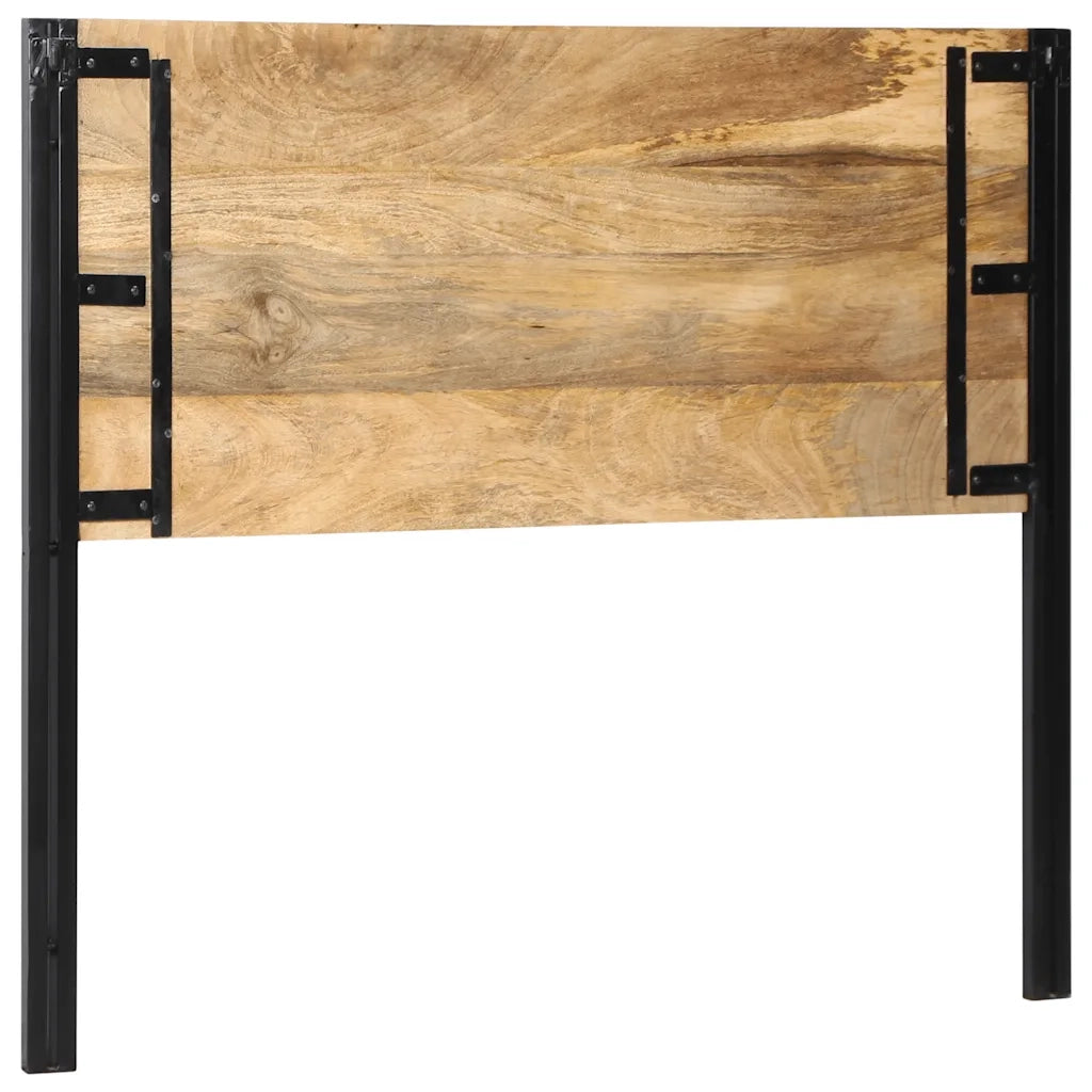 Testiera | Testata 120 cm in Legno Massello di Mango e Ferro