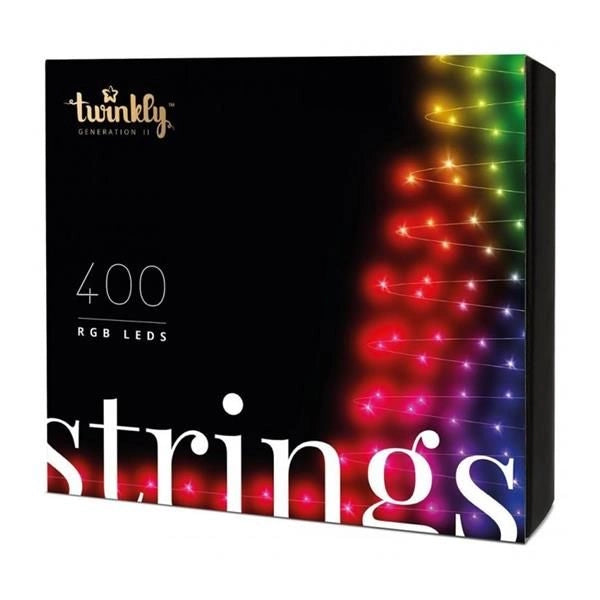 Twinkly stringa di luci controllabile tramite smartphone con 400 led rgb multicolore - tws400stp-beu